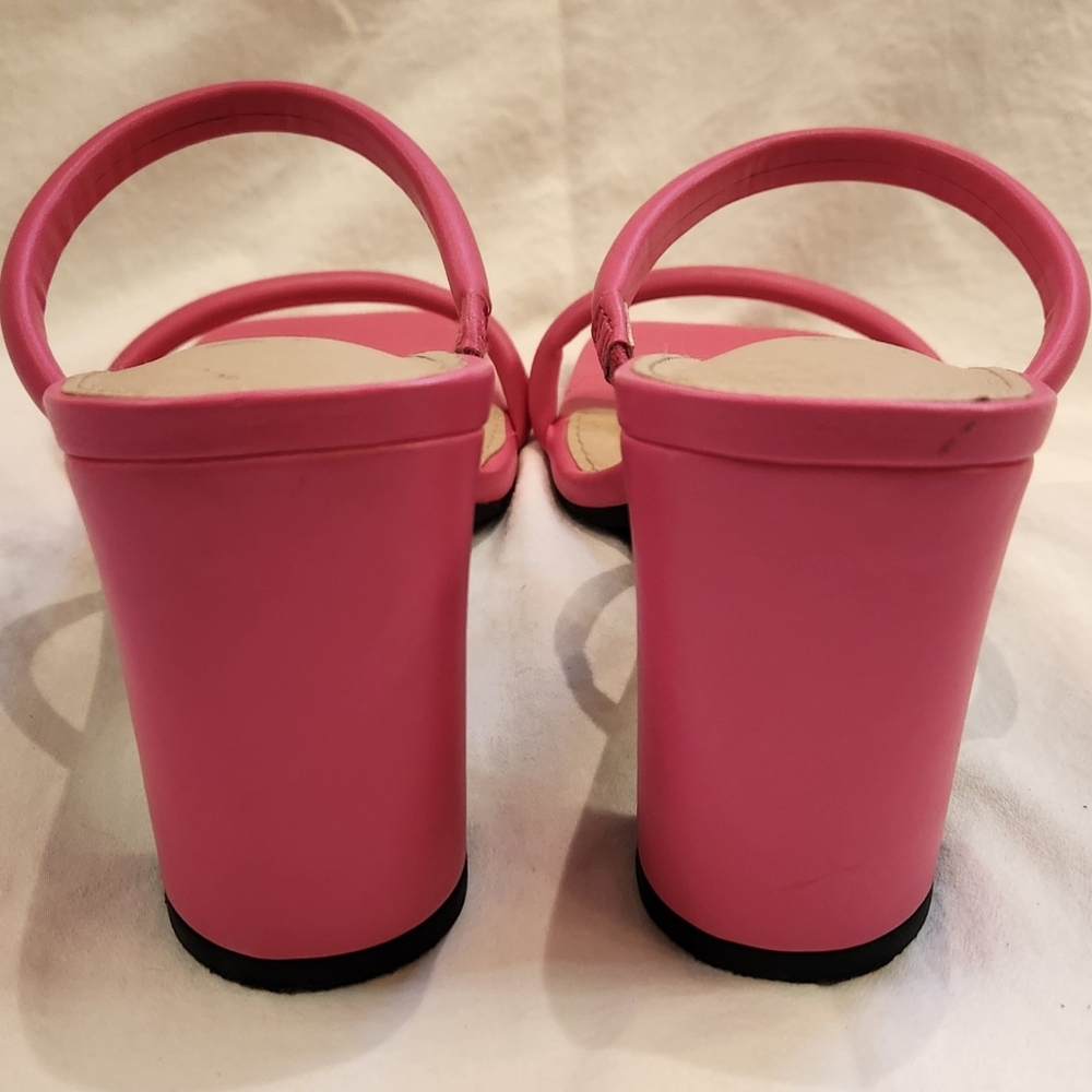 EUC Michael by Michael‎ Shannon ‘Dionne’ Heeled Slide Sandal in pink size  8 - Picture 3 of 5